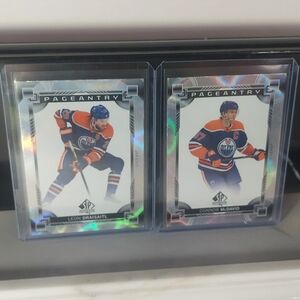 Connor McDavid & Leon Draisaitl SP Authentic Pageantry 2024-25 Beauty Cards